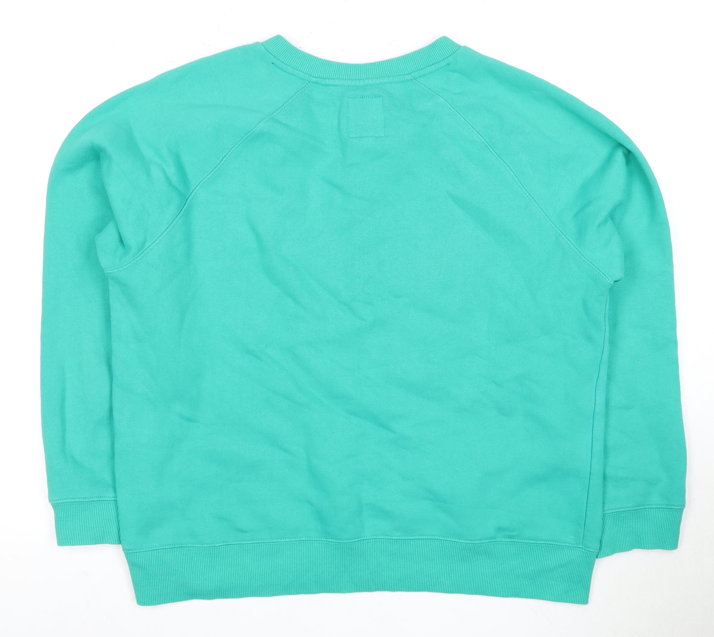 Crew Clothing Men's Green Henley Sweatshirt Size 16