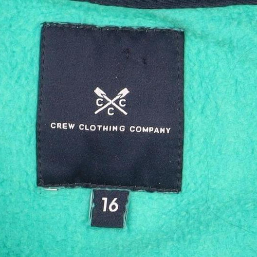 Crew Clothing Men's Green Henley Sweatshirt Size 16