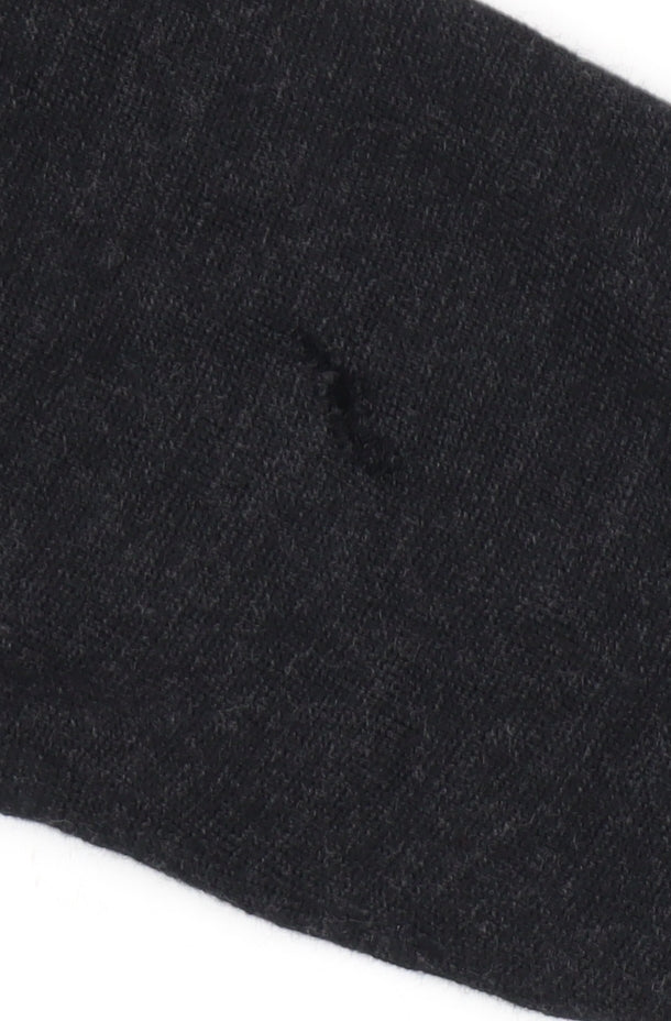 The White Company Women's Black V-Neck Jumper Size 12