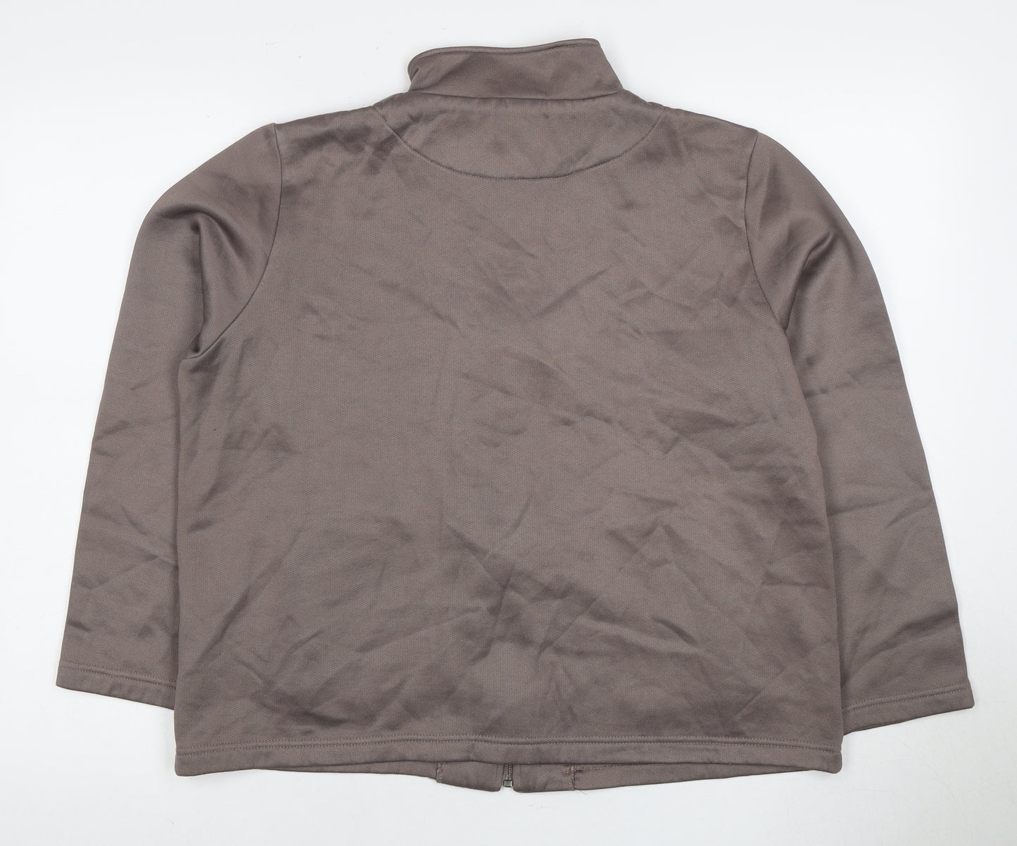 Damart Women's Brown Full Zip Sweatshirt Size 18