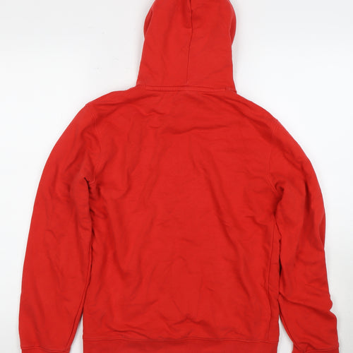 Champion Boys Red Pullover Hoodie, M, Casual, Hooded