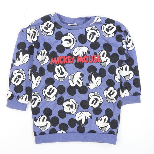 Disney Boys' Multicoloured Mickey Mouse Pullover Hoodie 3-4 Years