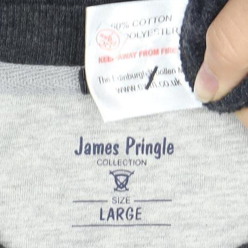 James Pringle Men's Multicoloured Crew Neck Sweatshirt L