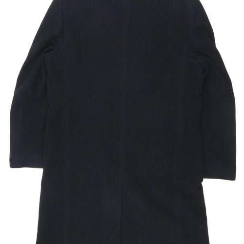 Jeff Banks Men's Black Wool Blend Coat, Size 40, Formal