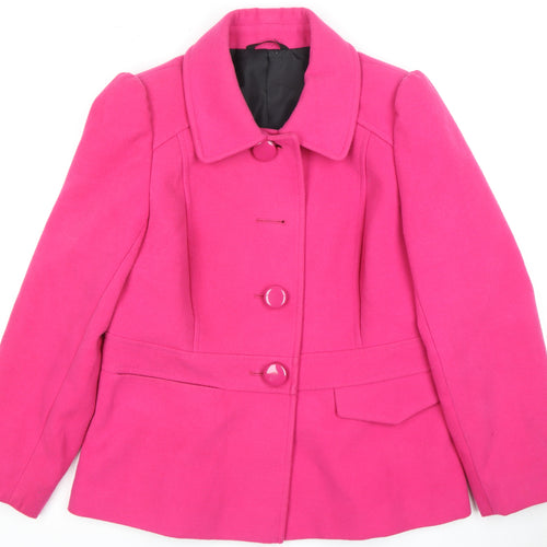 Marks and Spencer Pink Women's Size 14 Coat