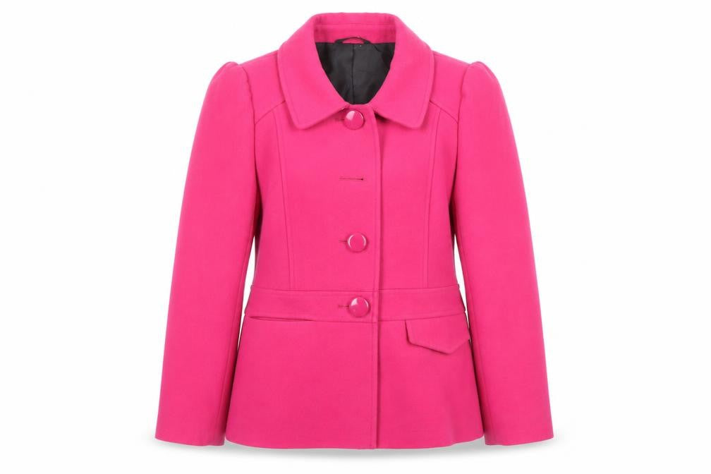 Front view of Marks & Spencer Pink Women's, size 14, Coat
