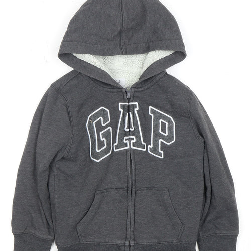 GAP Boys Grey XS Full Zip Hoodie Warm Fleece