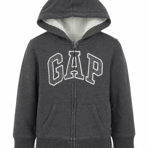 GAP Boys Grey XS Full Zip Hoodie Warm Fleece
