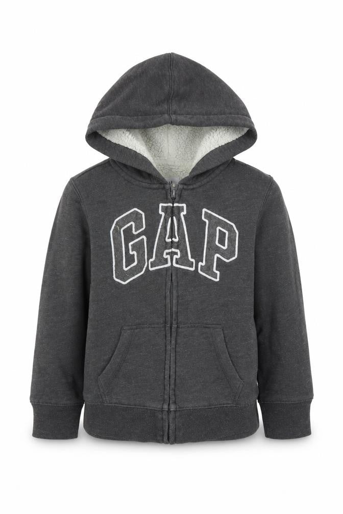 GAP Boys Grey XS Full Zip Hoodie Warm Fleece