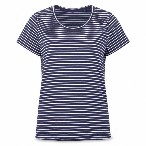 Gap Women's Blue Striped T-Shirt, L, Casual Classic