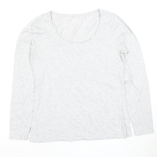 Lands' End Women's Grey M Long Sleeve T-Shirt