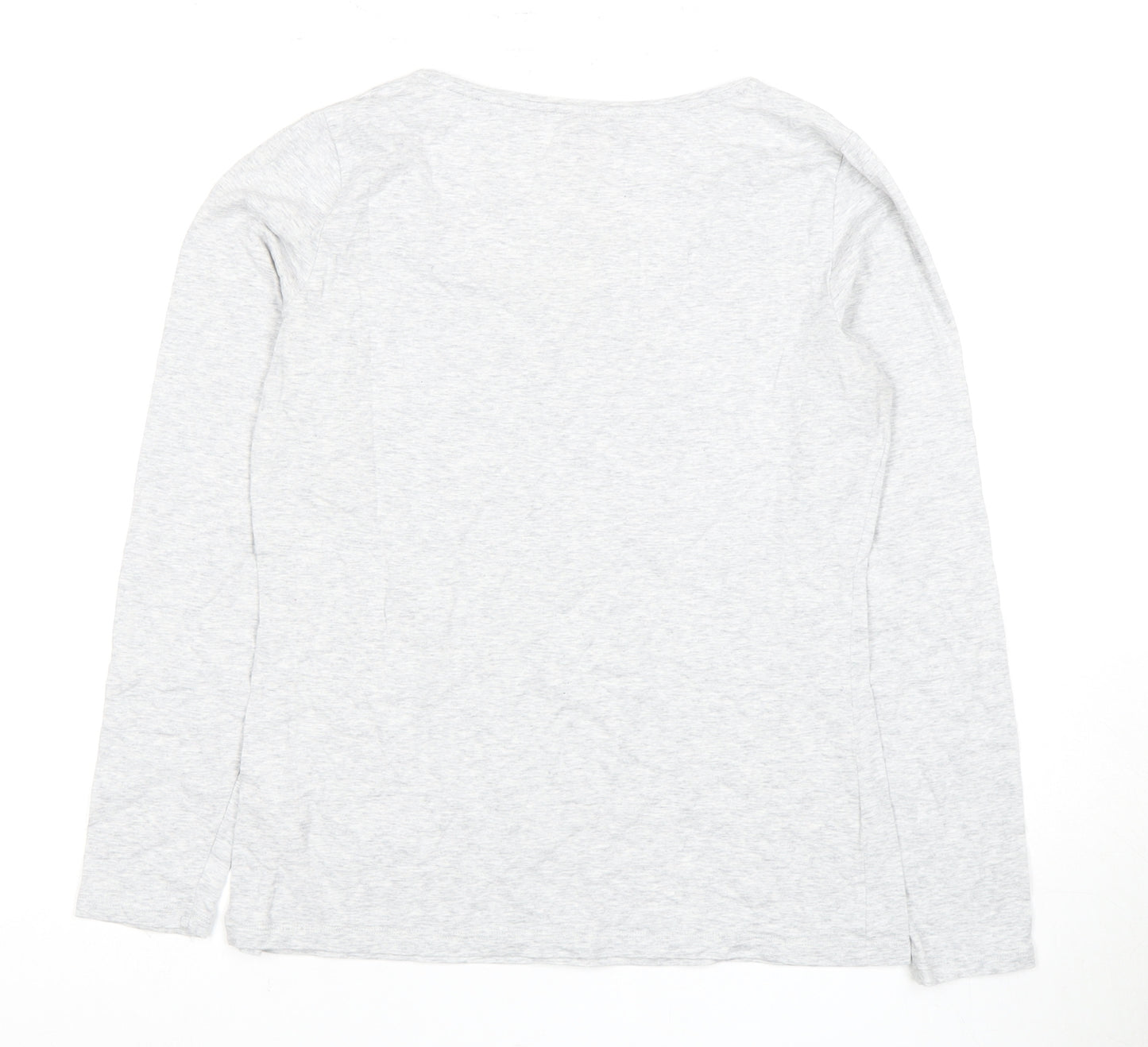 Lands' End Women's Grey M Long Sleeve T-Shirt