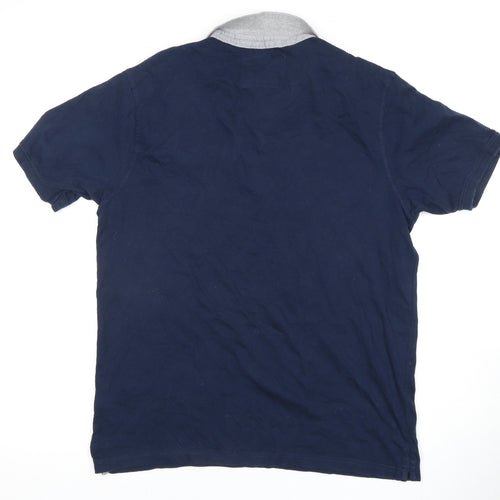 Nanny State Men's XL Blue Polo Shirt with Buttons
