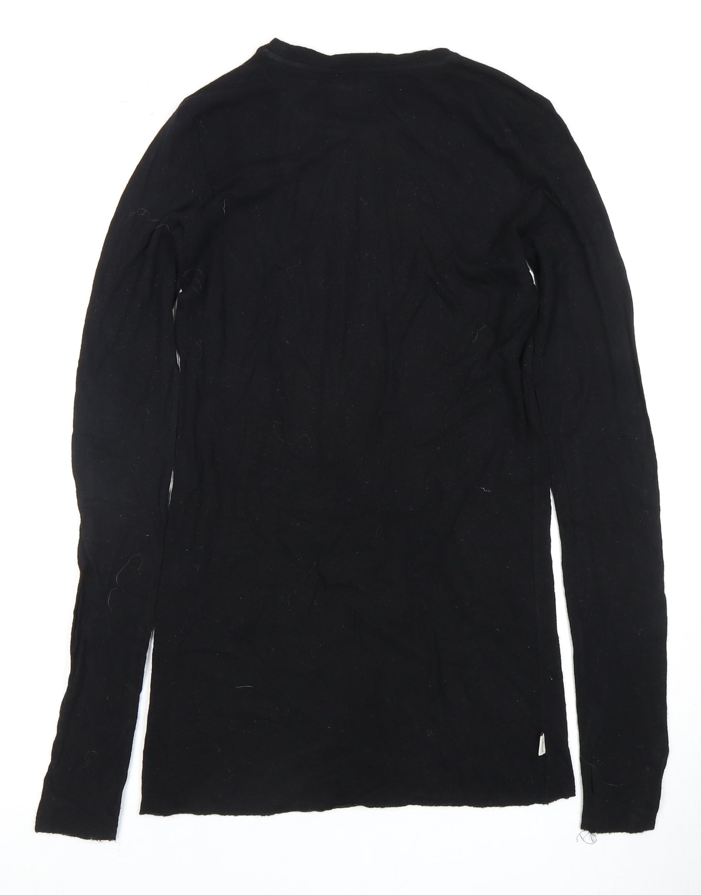 MIKUTA Women's Black Long Sleeve Top - Size M