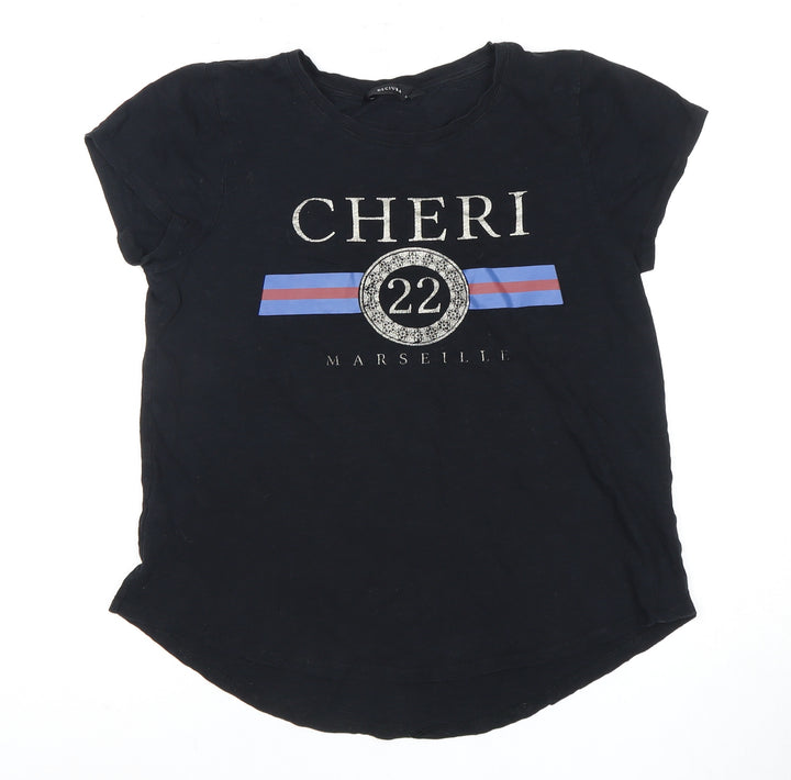 Decjuba Women's Black Crew Neck T-Shirt Size S