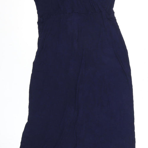 Dorothy Perkins Women's Blue Viscose Dress Size 12