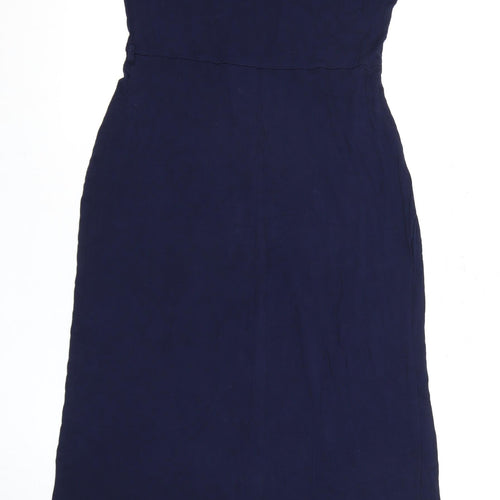 Dorothy Perkins Women's Blue Viscose Dress Size 12