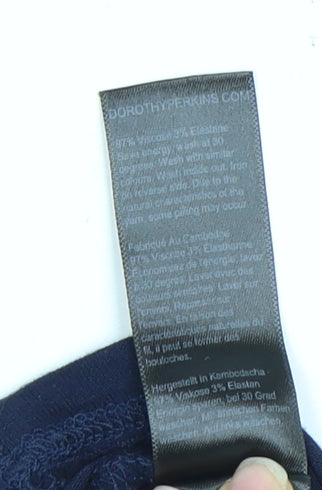 Dorothy Perkins Women's Blue Viscose Dress Size 12