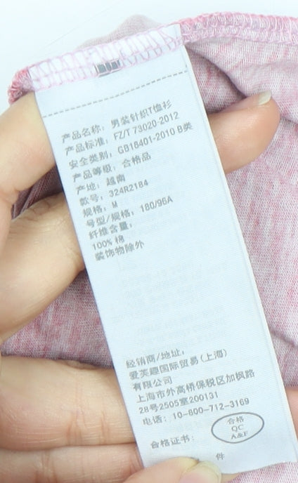 Hollister Men's Red Long Sleeve Crew Neck T-Shirt