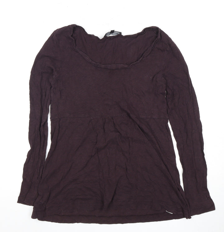 Great Plains Women's Top, Long Sleeve, Scoop Neck, Size M