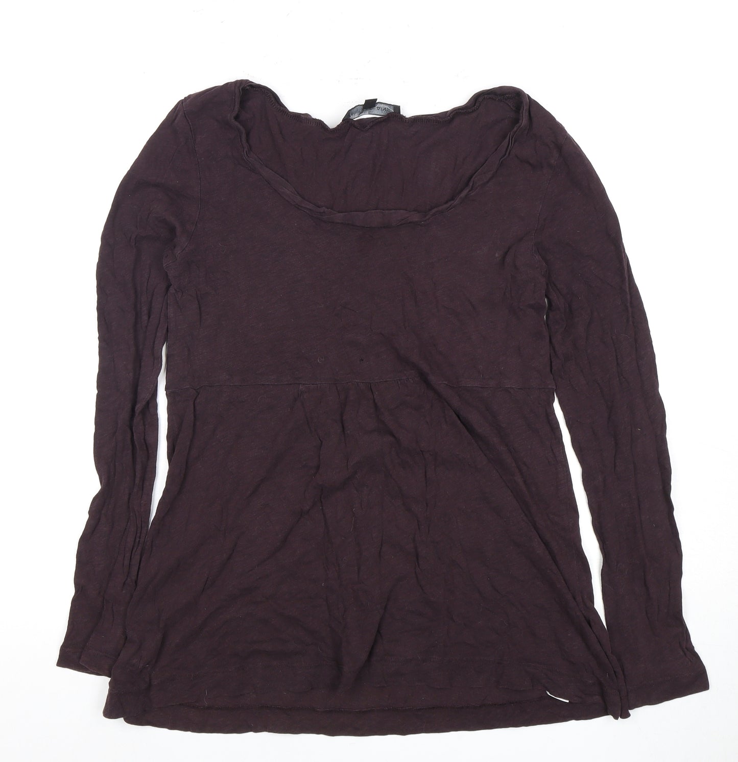 Great Plains Women's Top, Long Sleeve, Scoop Neck, Size M