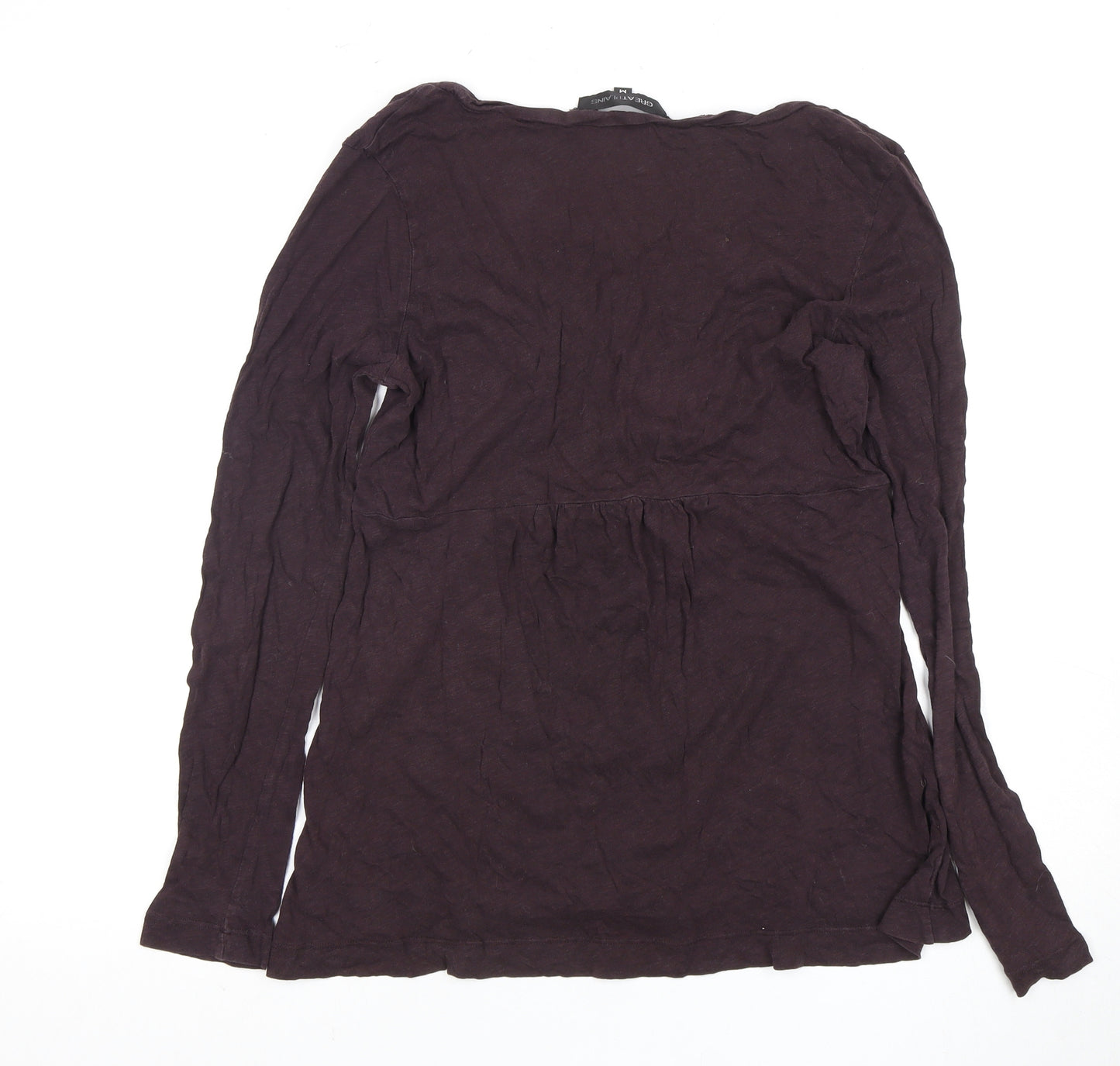 Great Plains Women's Top, Long Sleeve, Scoop Neck, Size M