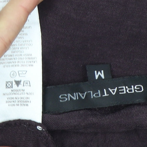 Great Plains Women's Top, Long Sleeve, Scoop Neck, Size M