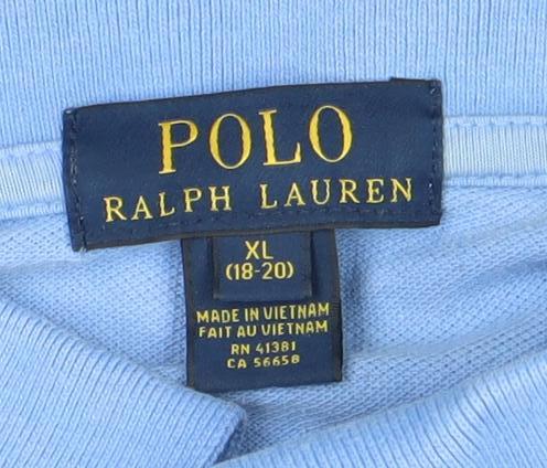 Polo Ralph Lauren Blue Polo Shirt Unisex XL Cotton Casual