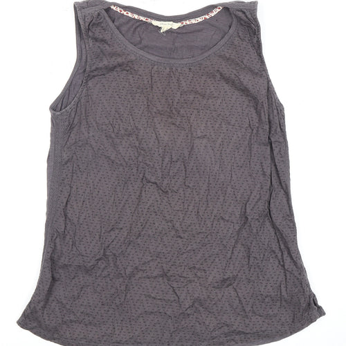 White Stuff Women’s Grey Tank Top, Size 10, Casual Cotton