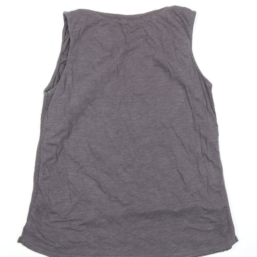 White Stuff Women’s Grey Tank Top, Size 10, Casual Cotton
