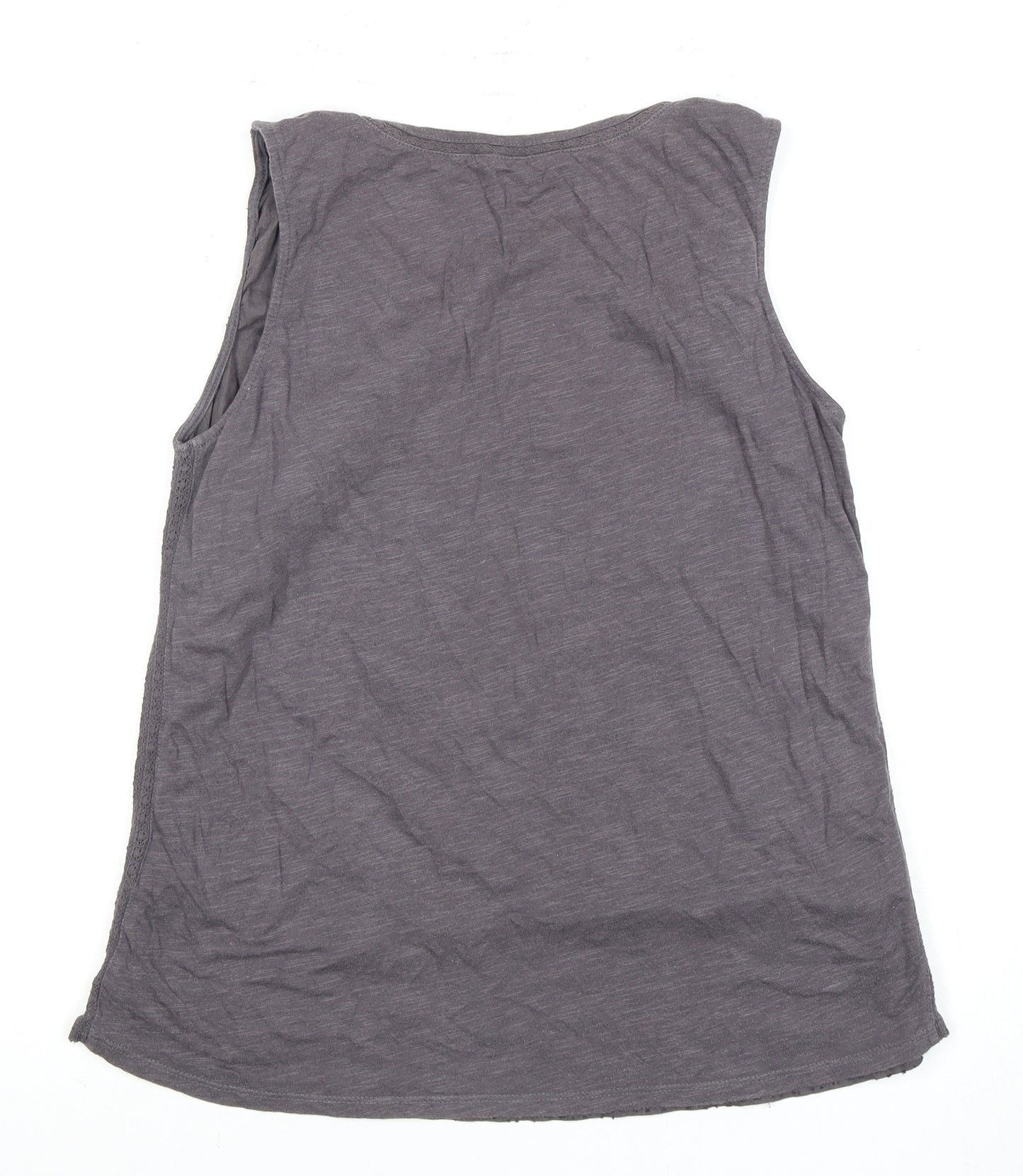 White Stuff Women’s Grey Tank Top, Size 10, Casual Cotton