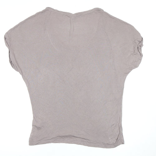 Vero Moda Women's Grey Sequined T-Shirt, Size L