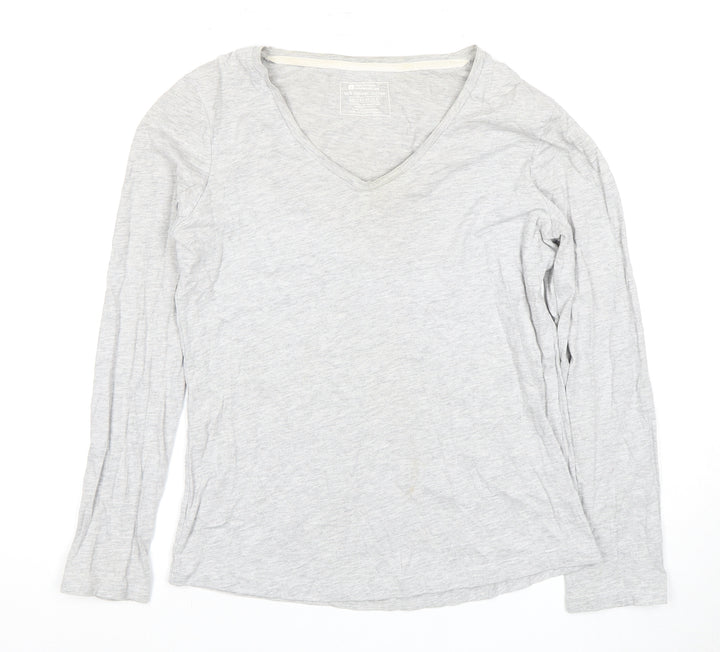 Mountain Warehouse Women's Grey V-Neck T-Shirt, Size 12