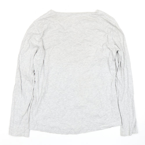 Mountain Warehouse Women's Grey V-Neck T-Shirt, Size 12