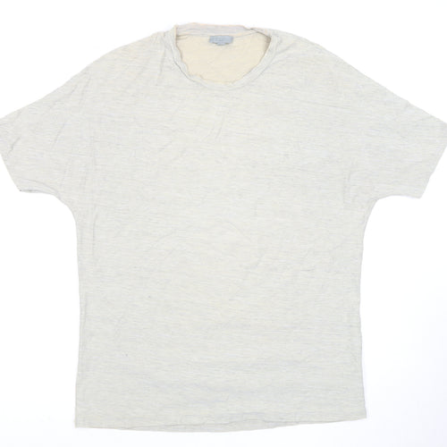 COS Women's Beige M Crew Neck T-Shirt