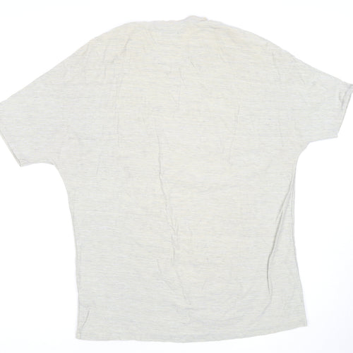 COS Women's Beige M Crew Neck T-Shirt