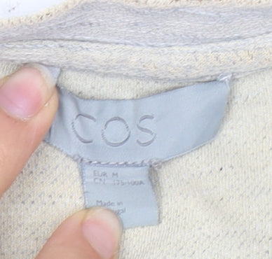 COS Women's Beige M Crew Neck T-Shirt