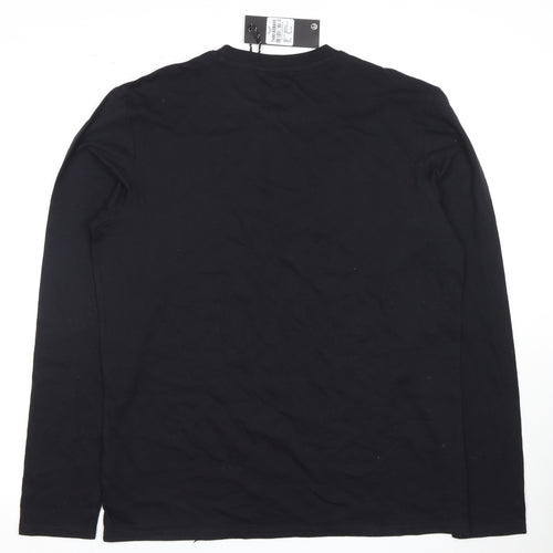 Threadbare Men's Black 'Nap King' M Pyjama Top