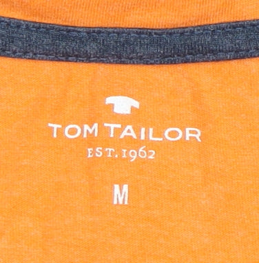 Tom Tailor Orange Men's Graphic Print T-Shirt M