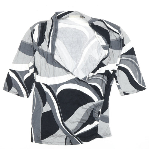 CC Stylish Women's Wrap Blouse - Multicoloured, S