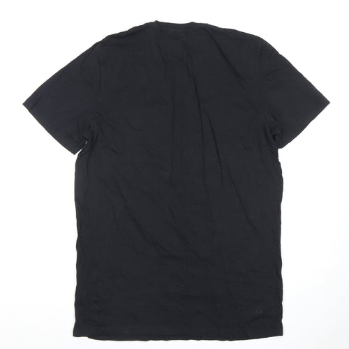 Jack and Jones Men's Black Logo T-Shirt, Size L