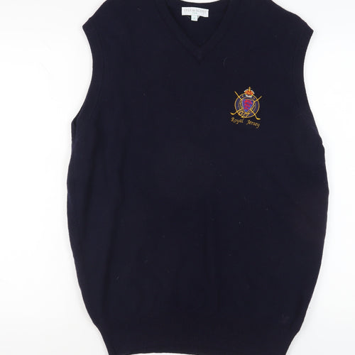 Lyle & Scott Men's Black Wool Vest L