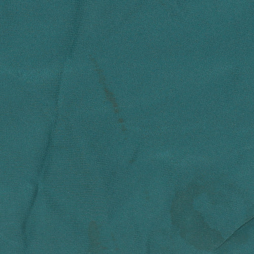 Whistles Women's Green Silk V-Neck Dress Size 8