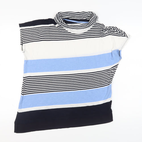 Phase Eight Women's Multicoloured Striped Roll Neck T-Shirt