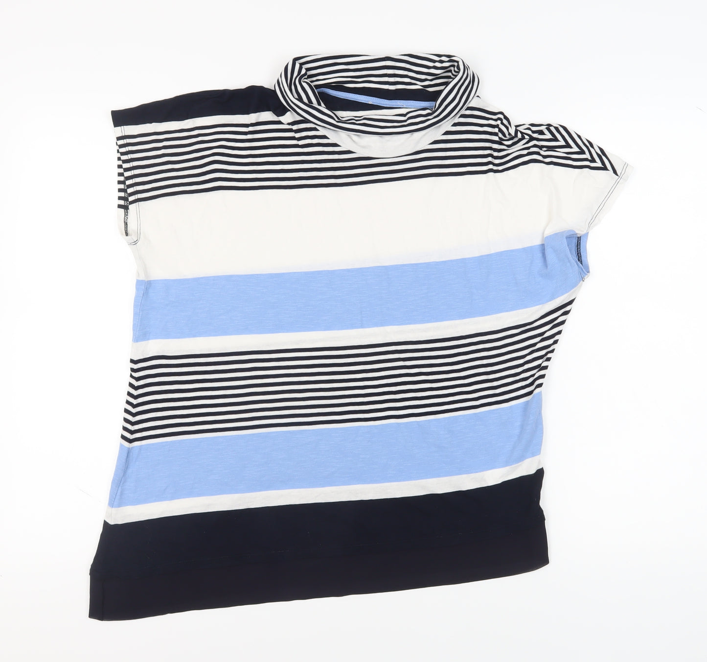 Phase Eight Women's Multicoloured Striped Roll Neck T-Shirt