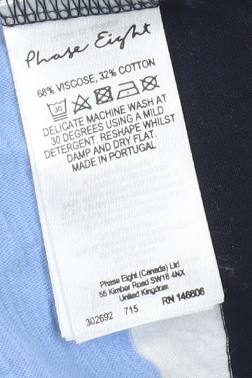 Phase Eight Women's Multicoloured Striped Roll Neck T-Shirt