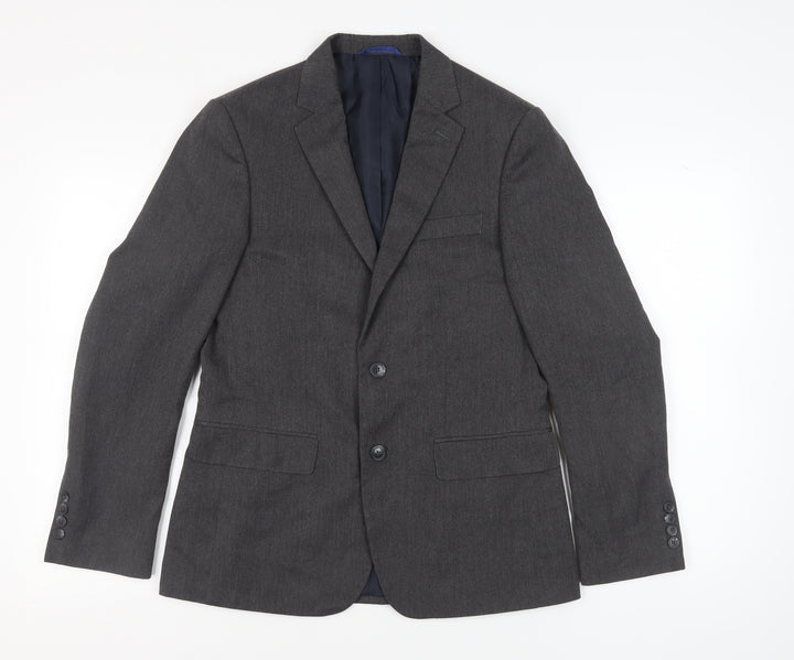 Marks and Spencer Men's Grey Blazer, 38R, Two-Button