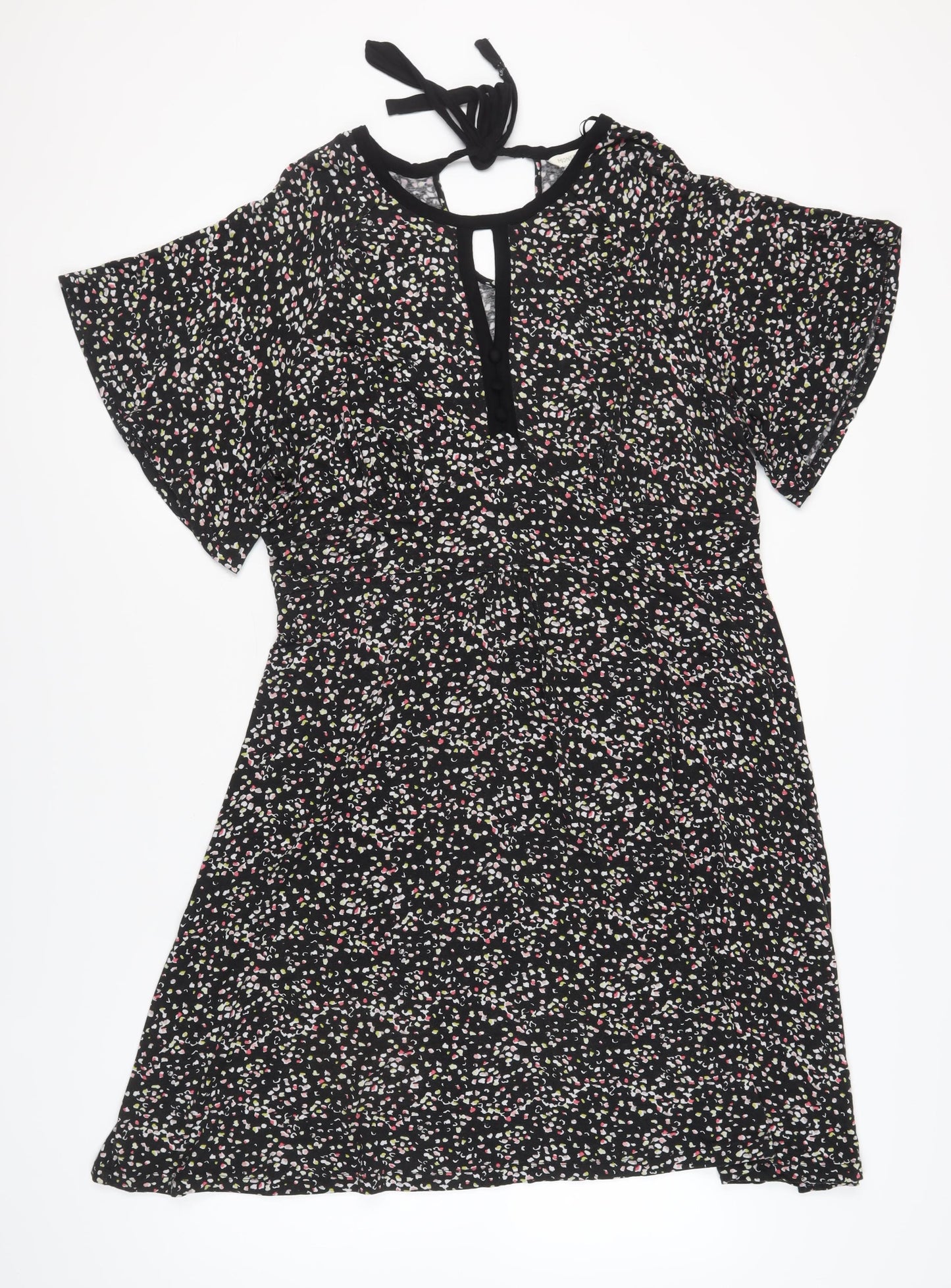 Monsoon Women's Black Floral Dress Size 18