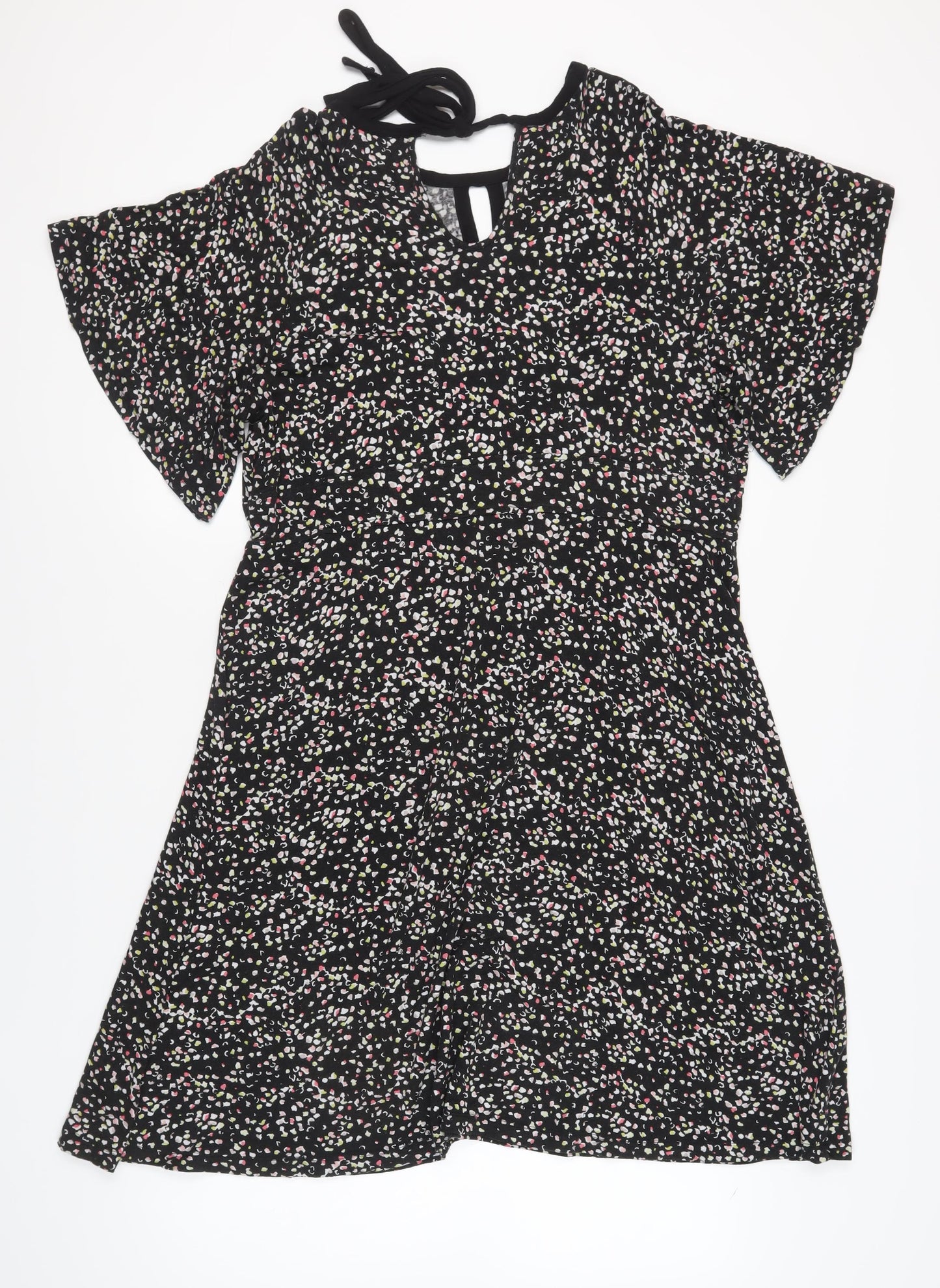 Monsoon Women's Black Floral Dress Size 18