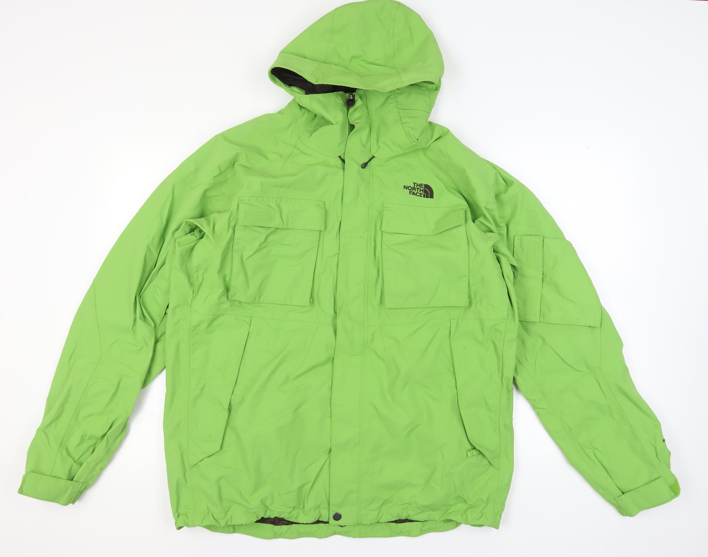 The North Face Men's Green Hooded Parka Jacket L